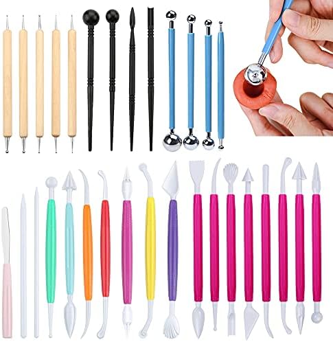 31pcs Fondant Cake Modeling Decorating Hand Sculpting Tools Kit for Cookie Cake Decorating, Sugarcraft Sculpture Pottery by Unknown