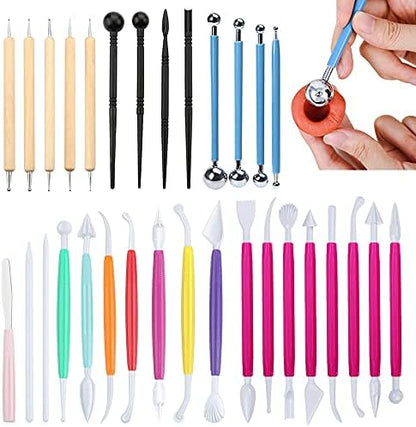 31pcs Fondant Cake Modeling Decorating Hand Sculpting Tools Kit for Cookie Cake Decorating, Sugarcraft Sculpture Pottery by Unknown