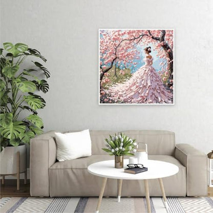 Paint by Numbers Kit for Adults Beginner, Cherry Blossom Beauty 16x20 In - Image 2