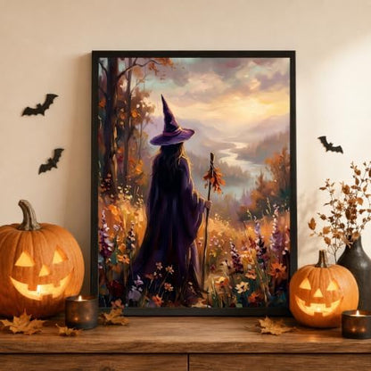 Mandun Halloween Witch Paint by Numbers Kit for Adults, 16x20 inch - Image 2