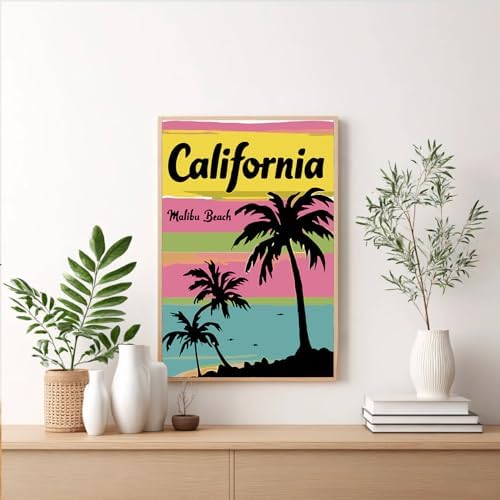 Framed Paint by Numbers Kit for Adults Beginner & Kids Ages 8-12, Beach Easy Paint by Numbers Canvas with Frame, without Easel, DIY Acrylic Number Painting for Adults for Home Decor Gift 8 x 12 Inch - Image 2