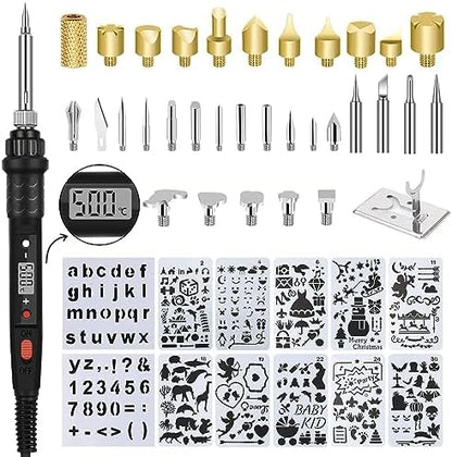 ACRSIKR Wood Burning Kit, LED Display Craft Wood Burning Tool for Adults by ACRSIKR