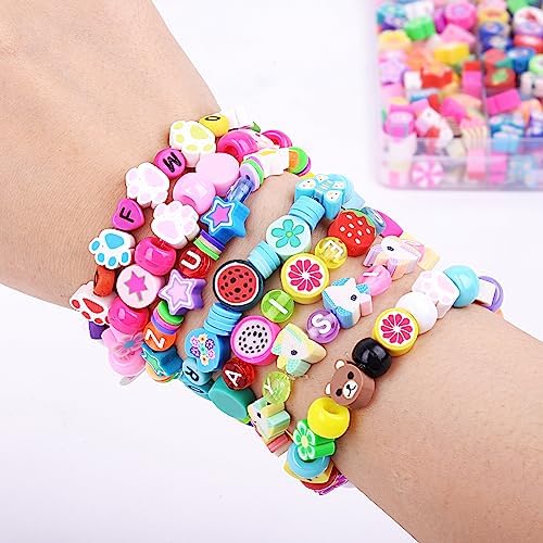 BBita St.Patrick's Day Polymer Clay Beads Bracelet Making kit, 3480pcs 24 Style Cute Fun Beads Charms for Jewelry Necklace Earring Making DIY Accessories for Women Girls - Image 5