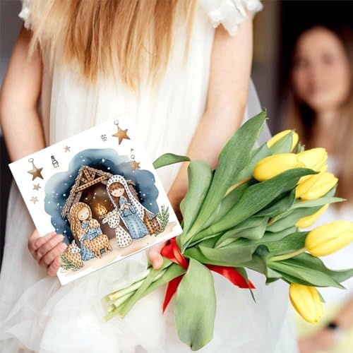 LSQFS 6Pcs Diamond Painting Greeting Cards Kits for Adults,5.9X 11.81in - Image 3