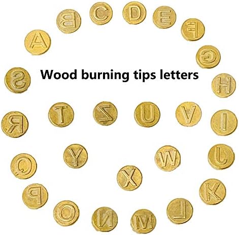 Wood Burning Tips Letters Uppercase Alphabet Branding and Personalization Set for Wood and Other Surfaces by Wooden Letters (Copper) - Image 2