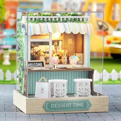 DIY Miniature Dollhouse Kit with Furniture Plus Dust Proof for Teens Adults - Image 2