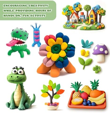 Air Dry Clay 100 Colors Foam Clay Non-Sticky Soft Air Dry Foam Clay, Moldable Super Light Clay with Sculpting Tools, Guide, Perfect for Arts, Crafts - Image 5
