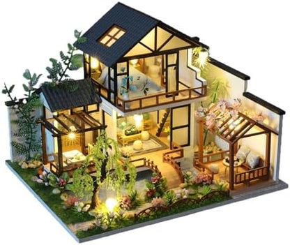 YSWOOD WORLD DIY Miniature House Kit for Adults, Mini House Kit with LED by Unknown