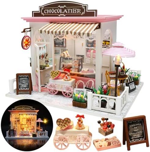 DIY Miniature House Kit Dollhouse Kit for Adults to Build Mini Shop by Flybean-WonderlandinYourHands