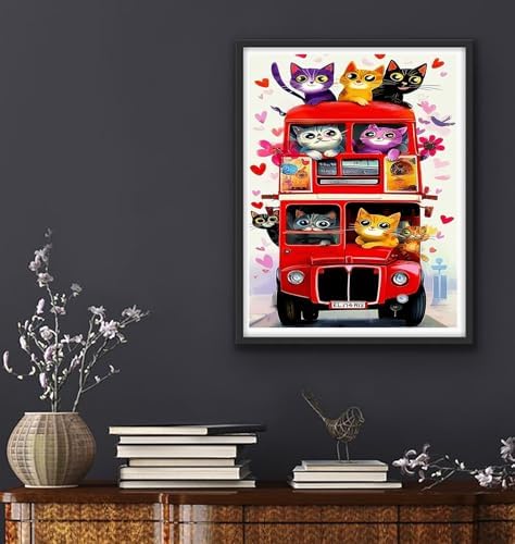 Niazidier Adults Cat Paint by Number Kits,Painting by Number Kits on Canvas,Large Color by Numbers Adult Watercolor Gifts for Friends Wall Decor (Cat) - Image 7