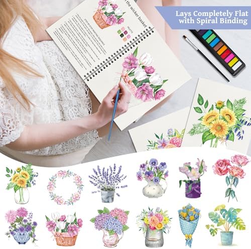 Kalysky Watercolor Workbook for Beginners with Paints Set for Adults - Image 6