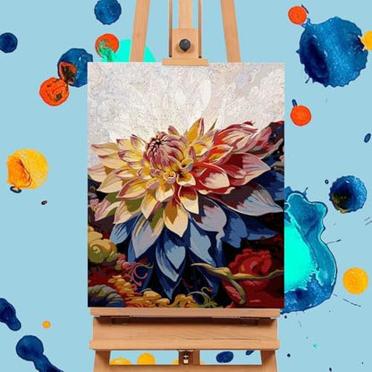 Paint by Numbers Kit for Adults, Flowers DIY Acrylic Canvas Painting Set - Image 4