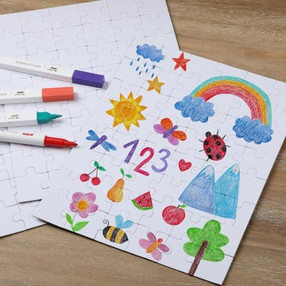 Mr. Pen- Blank Puzzle, 36 Pack, 48 Pieces/Pack, 8.5" x 11", White - Image 6