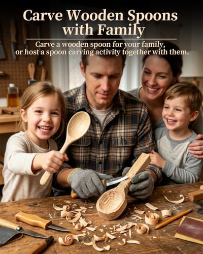 Basswood Spoon Carving Blanks 4 Pack: Soft Wood Spoon Kit for Whittling - Image 5