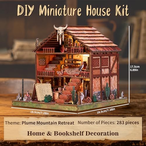 Miniature Dollhouse Kit, DIY Mini House Kit for Adult, Plume Totem - Image 5