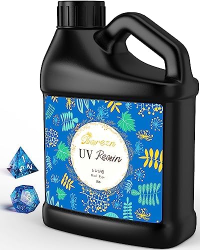 Bsrezn 1000g UV Resin Hard, Crystal Clear Solar Activated UV Glue for Jewelry Making (1000g) by Bsrezn-theBestResin