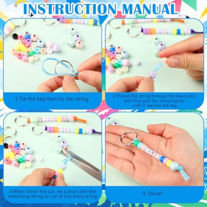 Landical 564 Pcs Soccer Keychain Making Kit DIY Soccer Party Favor Craft - Image 2