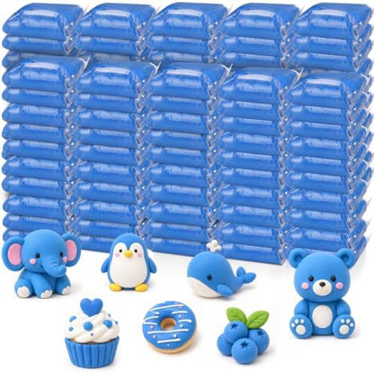 Air Dry Clay Bulk, Modeling Clay for Kids, 100 Pcs, Blue by VioraWhite