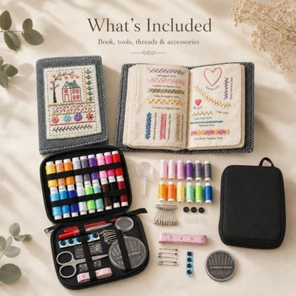 SpaLoo Embroidery Practice Kit for Beginners, Stitch Sample Book - Image 4