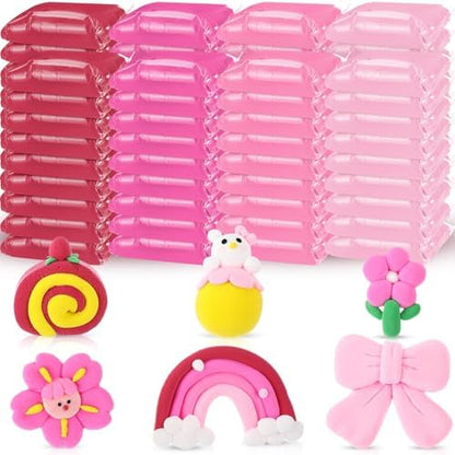 VioraWhite 72 Pcs 38oz Air Dry Clay Bulk Modeling Clay,Pink by VioraWhite