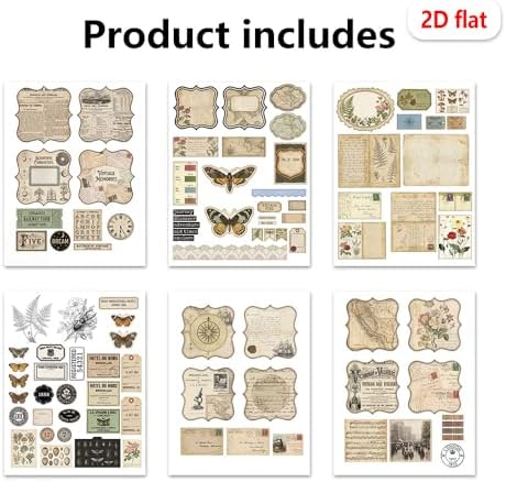 XINPOCUT Folio,Assembly Kit Mini Project,Folio Booklet Craft Kit, Junk Journal Kit, Scrapbooking Supplies, Journaling Decor, Mini Folio Writer Folder Project, Arts & Crafts Gifts - Image 4