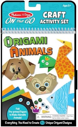 Melissa & Doug On The Go Origami Animals Craft Activity Set - 38 Stickers, 40 Origami Papers by Unknown