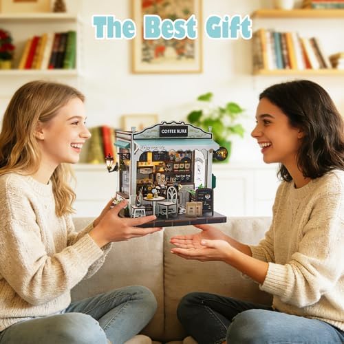 DIY Miniature House Kit, Mini House Building kit for Adults, Coffee Shope - Image 7
