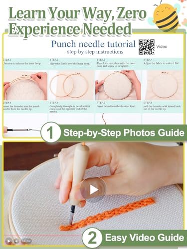 Punch Needle Kit Adults Beginner, Step-by-Step Guide & Video - Image 5