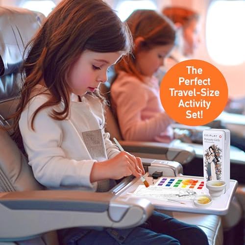 COIPLAY Watercolor Craft Kit, Paint Set, 648 Color Blocks, 52 Coloring Bookmarks, Dynasty Girls Theme, Travel Gift for Kids & Adults - Image 6