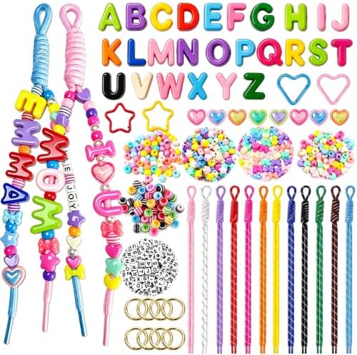 516 Pcs Large Letter Beads Kit for Paracord Keychain, DIY Bag Charm Kit by HejVulkan