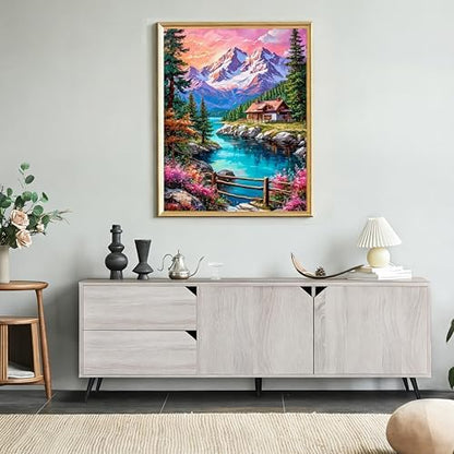 Yunruily Paint by Numbers for Adults - Adult Paint by Numbers,Landscape Painting by Numbers for Adults for Home Wall Decor and Birthday Gifts 16x20inch - Image 2