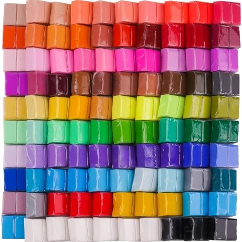 Tomorotec 100PCS Polymer Clay Value Pack 82 Colors in Bulk by Tomorotec