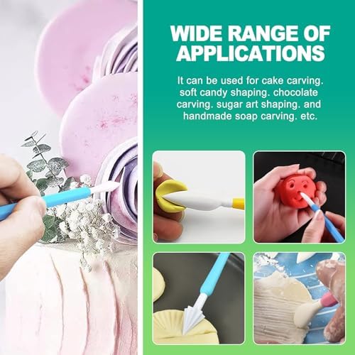 slaixiu 9 Pcs Clay Sculpting & Carving Tools Kit, Double Head Pottery & Ceramic Modeling Set for Air Dry Clay, Lippan Art Material for Kids & Adults DIY Crafts - Image 6