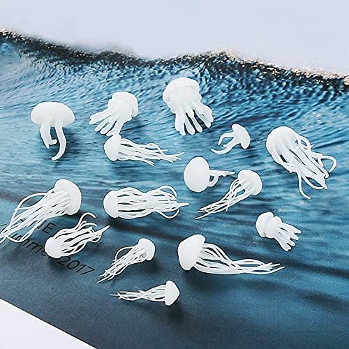 Woohome 20 PCS 3D Mini Jellyfish Mini Whale Resin Mould Filler Resin Casting Moulds Fillers, 3D Resin Filler Art Craft Supplies Epoxy Moulds for Jewelry Making Supplies, Art Resin Crafts DIY - Image 4