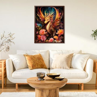 Paint by Numbers Kit for Adults, Dragon DIY Painting Kit, 16x20 Inch - Image 2