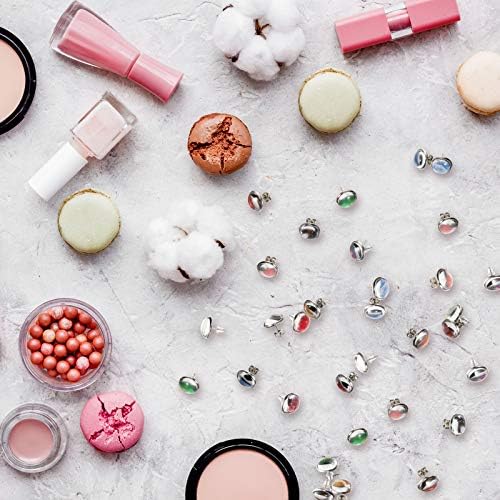Hicarer 200 Pcs Sublimation Earrings Blanks Stud Earring Kit, Silver - Image 5