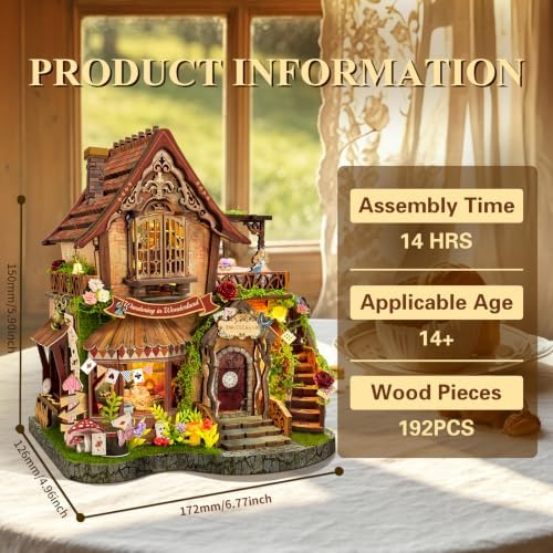 Book Nook Kit DIY Miniature House 3D Wooden Puzzle - Dreamy Cottage - Image 2
