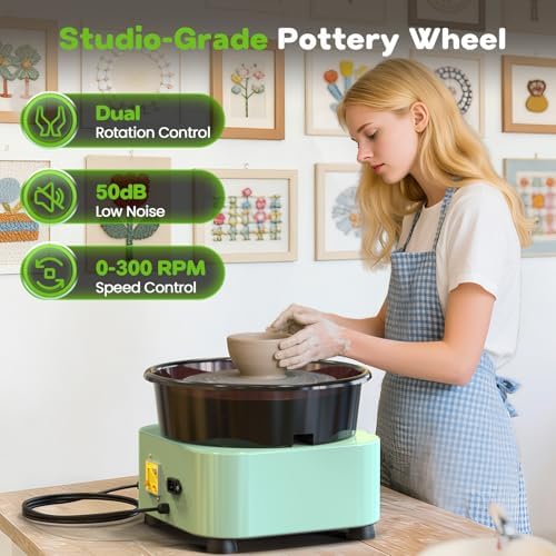 Alldeer 11 inch Pottery Wheel for Adults, Professional Pottery Kit - Image 2
