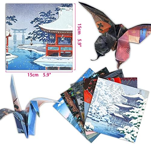 Origami Paper 6x6" Double Sided 50 Sheets 10 Colors Origami Kit,Craft Paper - Image 2