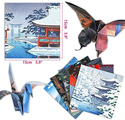 Origami Paper 6x6" Double Sided 50 Sheets 10 Colors Origami Kit,Craft Paper - Image 2