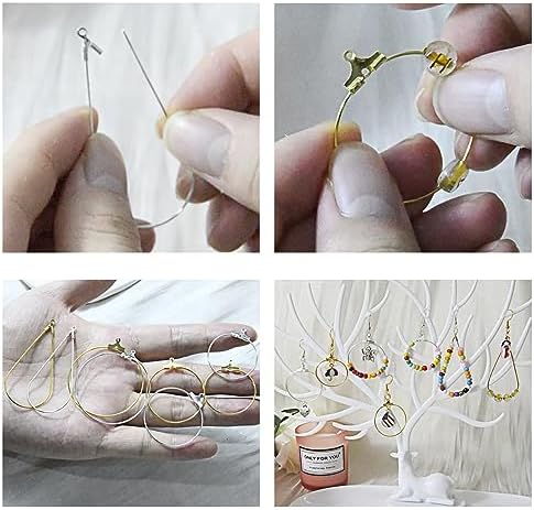 XKCWXY 483Pcs Earring Making Kit with Beading Hoops and Earring Findings - Image 4