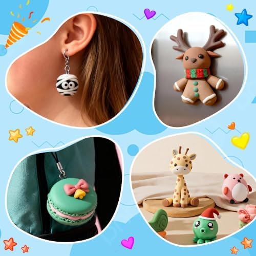 Artpar 92 Colors Polymer Clay Kits,Oven Bake Modeling Clay with Tools - Image 7