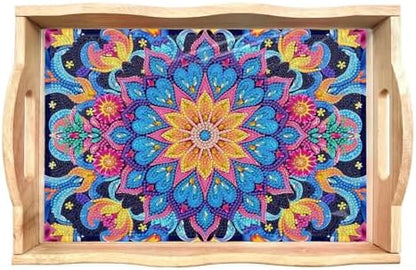EWJRNSF Diamond Art Kits for Adults Wooden Serving Trays with Handles by EWJRNSFDiamondPainting