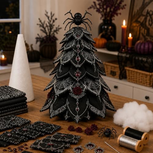 Daily Partner DIY Halloween Quilted Fabric Tree Kit by DailyPartner