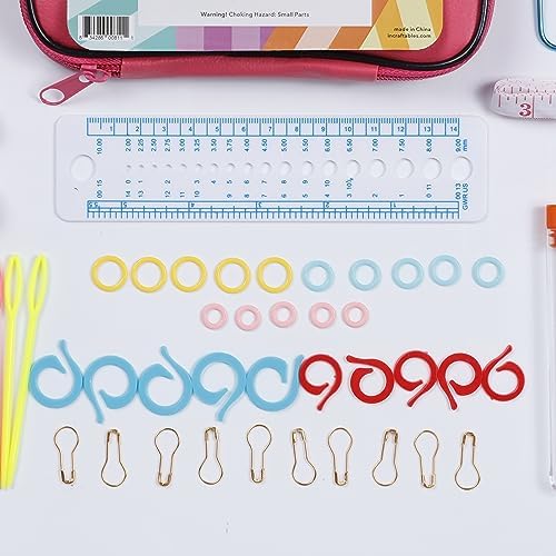 Incraftables Crochet Hooks Set with Case – 100 Pieces - Complete Crochet Kit for Beginners & Professionals – Ergonomic Crochet Hooks, Crochet Accessories, Crochet Tools & More - Image 6