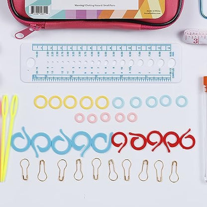 Incraftables Crochet Hooks Set with Case – 100 Pieces - Complete Crochet Kit for Beginners & Professionals – Ergonomic Crochet Hooks, Crochet Accessories, Crochet Tools & More - Image 6