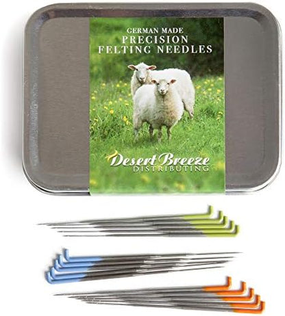 Felting Needles, High Carbon Steel Needle Felting Tools, Made in Germany by DesertBreezeDistributing