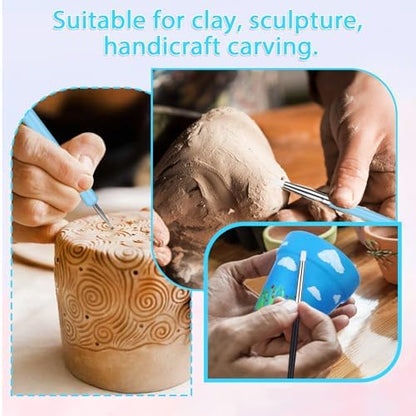 15 PCS Silicone Sculpting Tools Clay Silicone Smoothing Polymer Clay Shaper Tool Pottery Shaping Tool for DIY Crafts Nail Art Pottery - Image 6