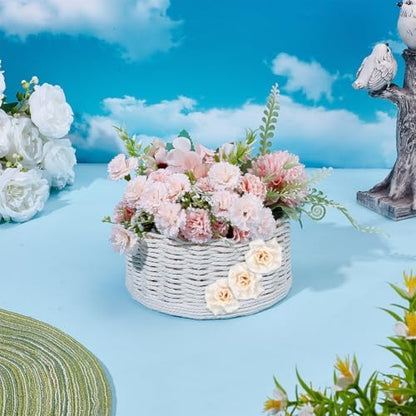 FREEBLOSS Flower Macrame Woven Basket Kit Basket Weaving Kits with Video Tutorials Macrame DIY Storage Bins Basket Making Supplies for Weaving Craft Gift - Image 5