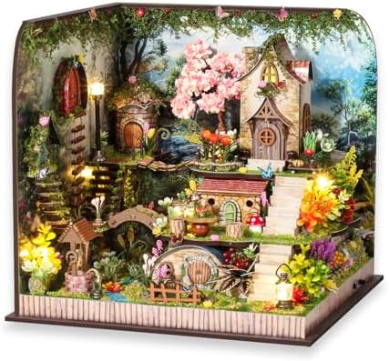 DIY Miniature House Kit with Furniture Plus Dust Proof & Music Movement by TuKIIE
